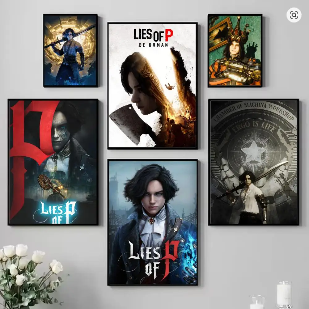 Role-Playing Games L-Lies Of P Poster HD Art Mural Wallart Poster Waterproof Vintage Print Decor for Home Decoration DIY Durable