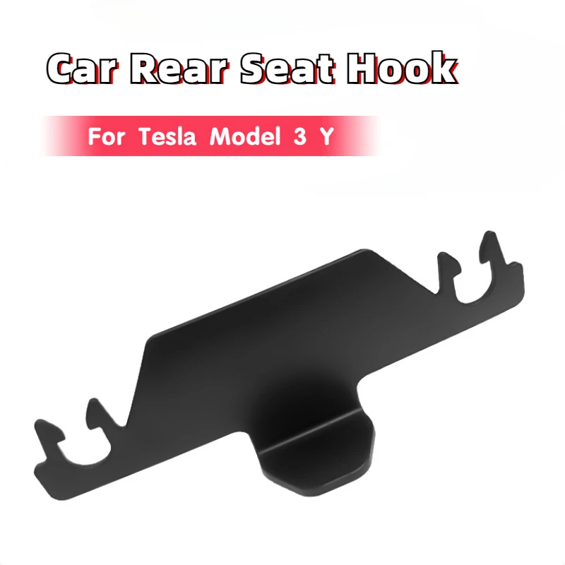 For Tesla Model 3 Y Car Rear Seat Hook ABS Headrest Hanger Car Seat Organizer Holder Interior Storage Fastener Clip Accessories