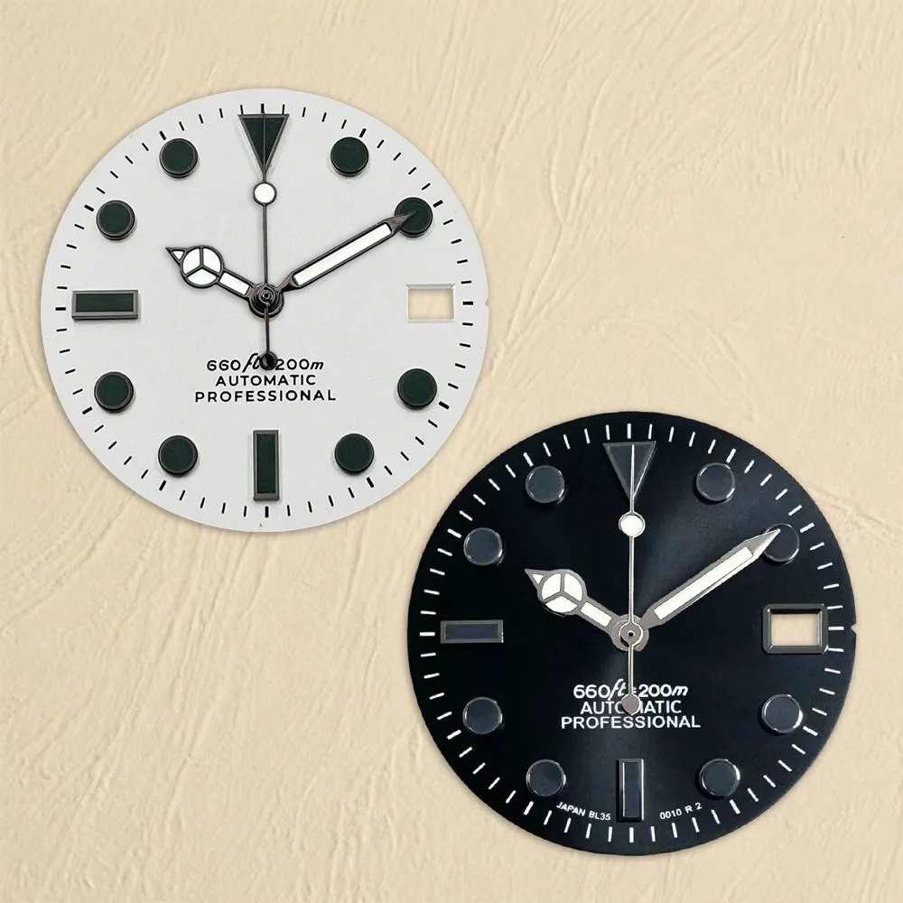 Черная маска воина с логотипом S, 28,5 мм, поверхность для дайвинга, совместимая с механизмом NH36, высококачественные аксессуары для модификации часов