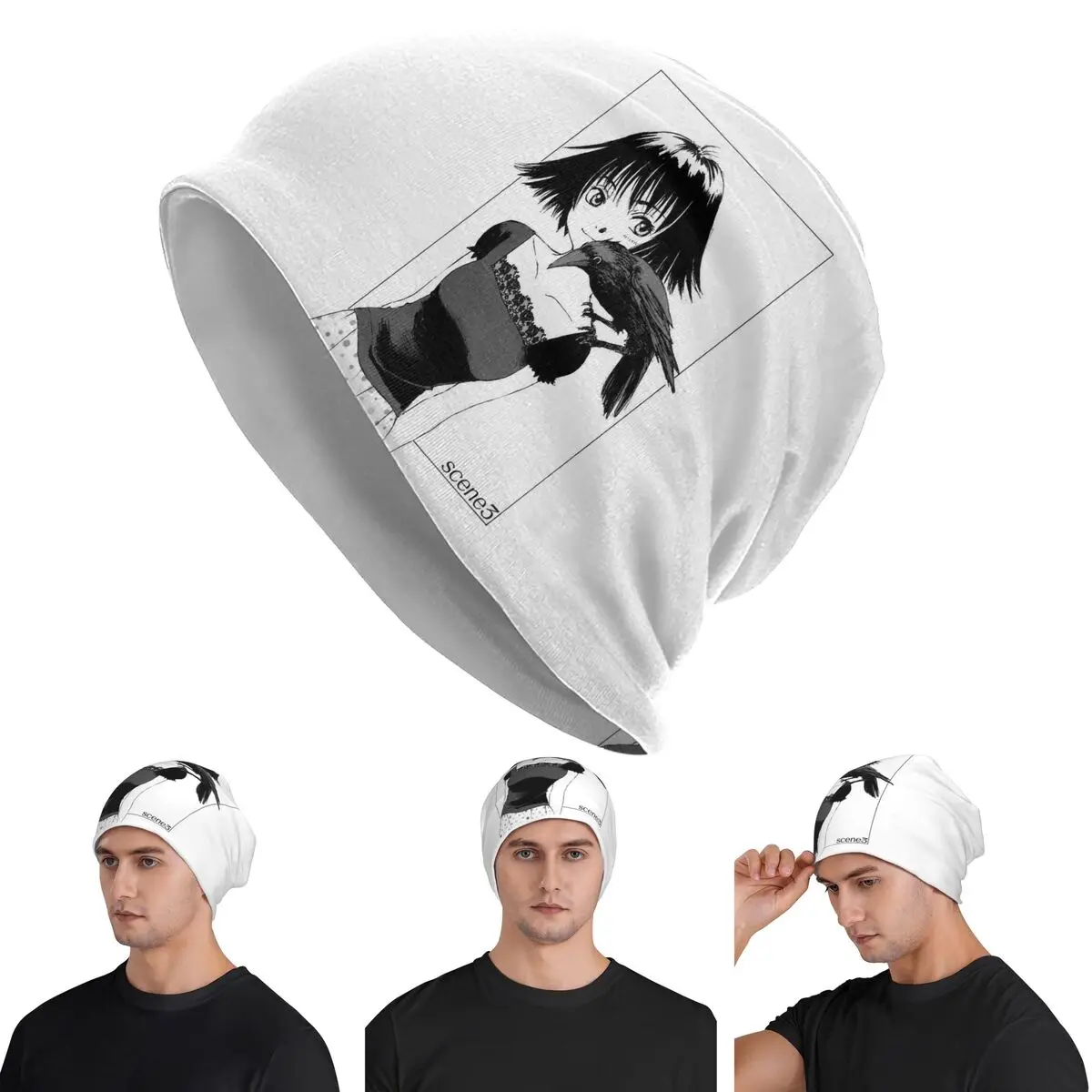 Manga Anime Kei Roume Sing Yesterday  Men Women Adult Beanies Caps Knitted Bonnet Hat Warm Hip Hop Autumn Winter  Skullies Hats