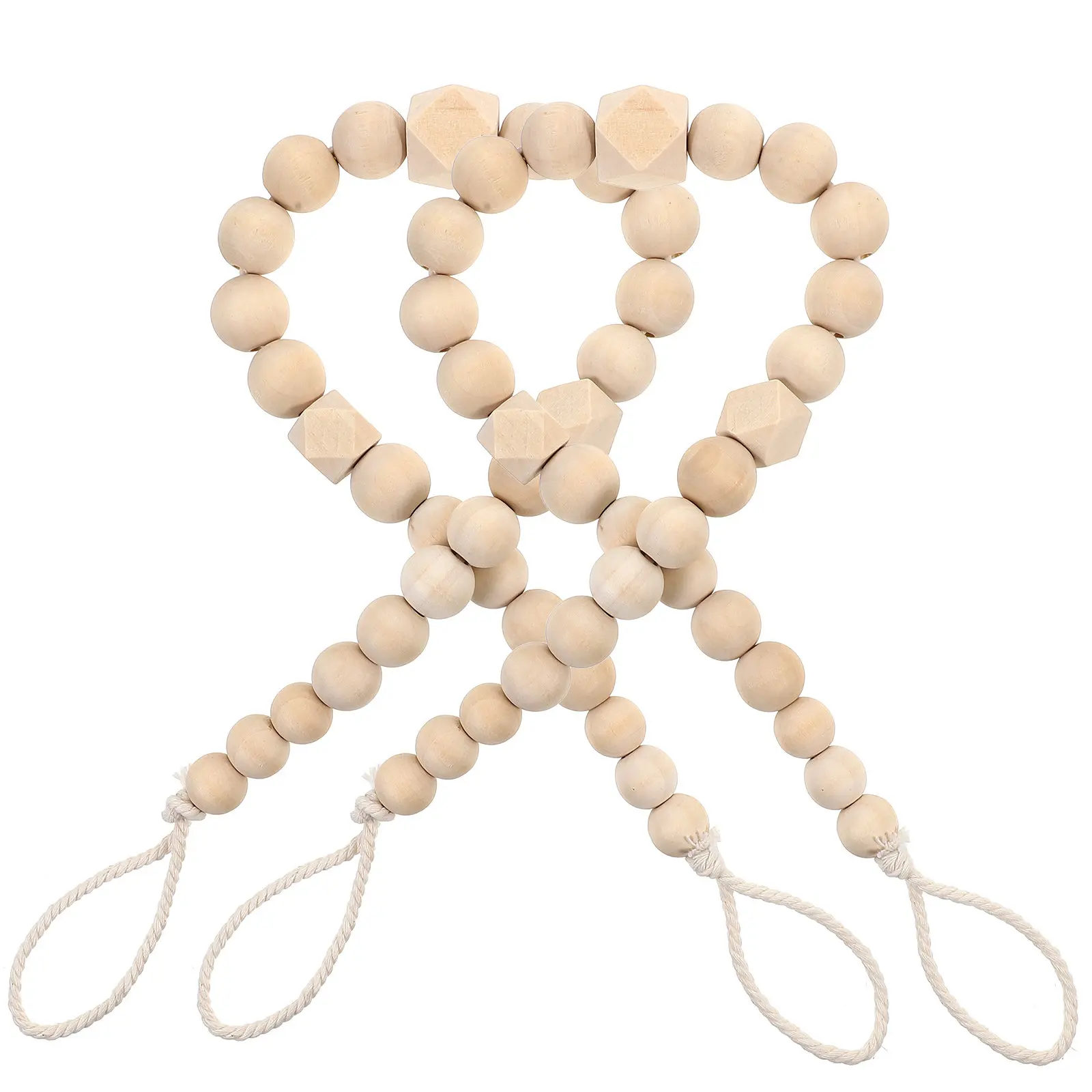 

2 шт. Деревянные подхваты для штор, декоративные держатели для занавесок в деревенском стиле, для дома, окон, в стиле бохо, прибрежный декор