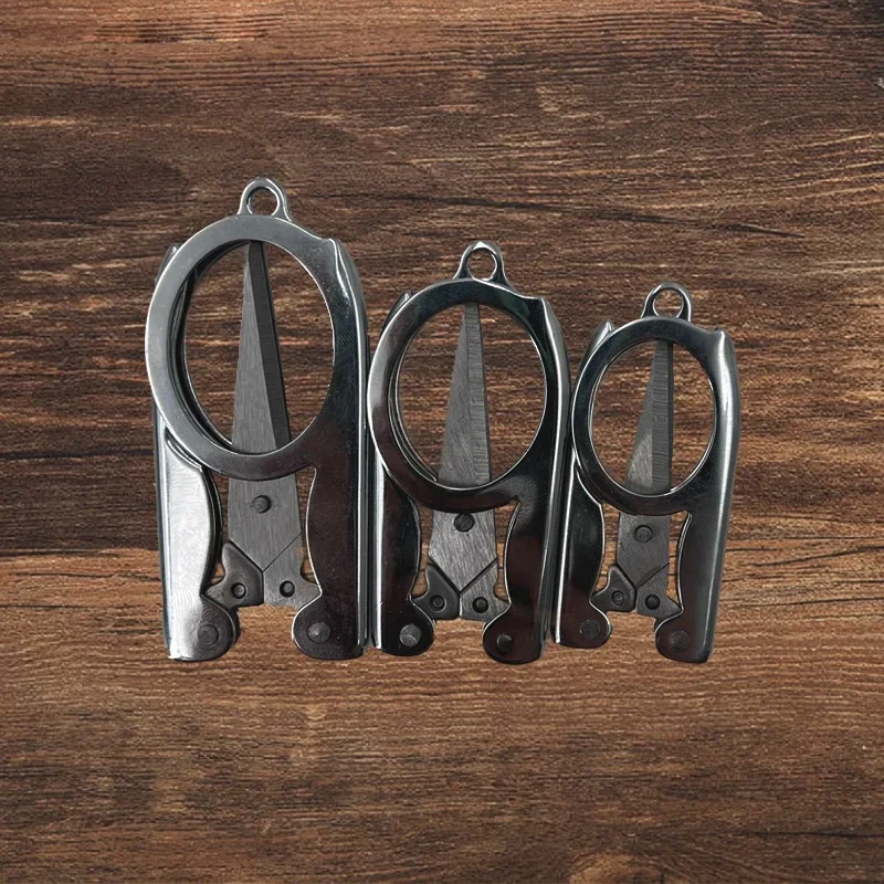 1/3pcs Stainless Steel Foldable Scissors Mini Portable Pocket Scissors For Travel Emergencies Tailor Scissors