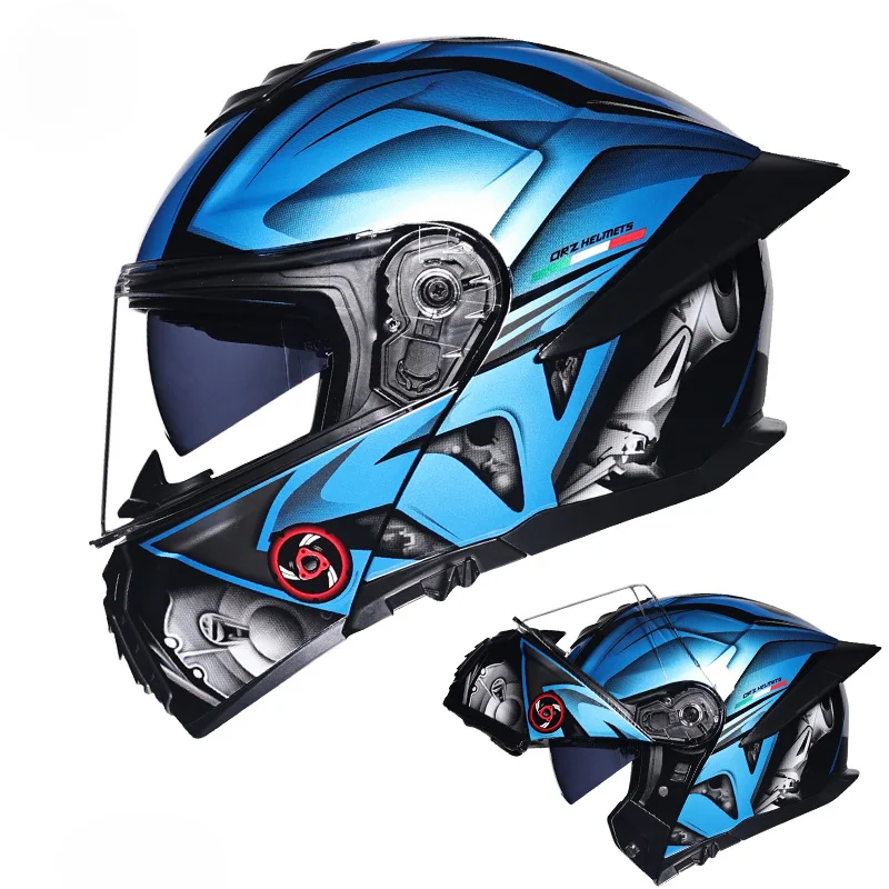 

Full Face Racing Helmets Winter Insulated Double Visor System,Aero-Dynamic High-Density EPS Premium Comfort Lining Ventilation