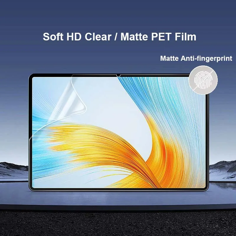 

For Honor MagicPad 4 3 2 Pro Front Slim Soft PET HD Clear / Matte No Fingerprint Screen Protector Film