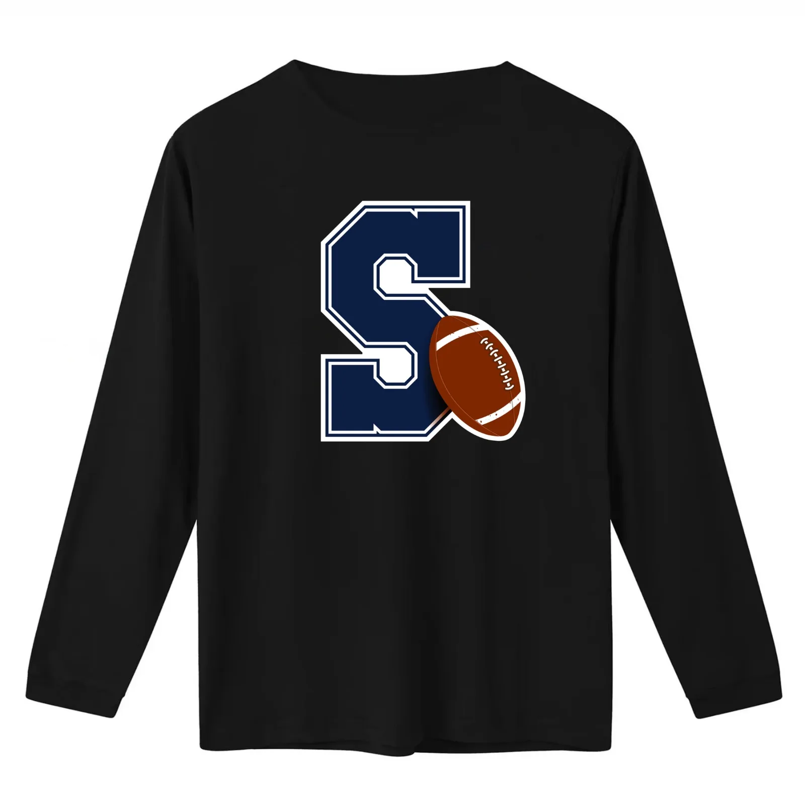 Penn State Football Monogram T-Shirt Summer Casual Cotton Tee Oversized Streetwear Tops Vintage Graphic Print 100% Cotton