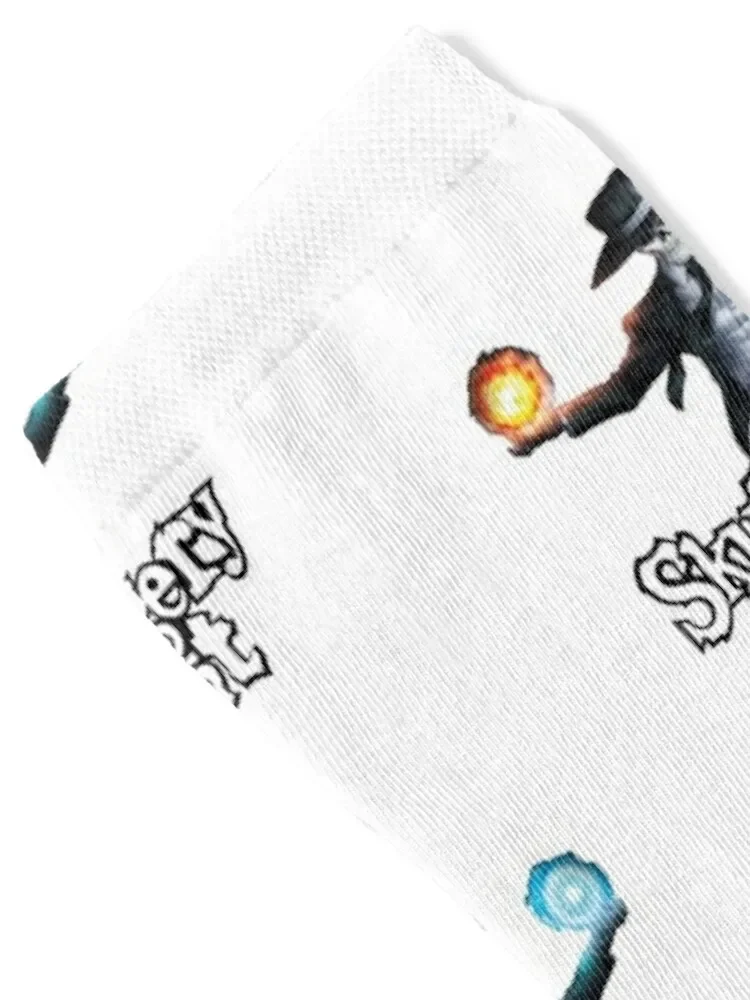 Skulduggery-Chaussettes de football à fleurs pour hommes et femmes, bas pour enfants, chaussettes agréables