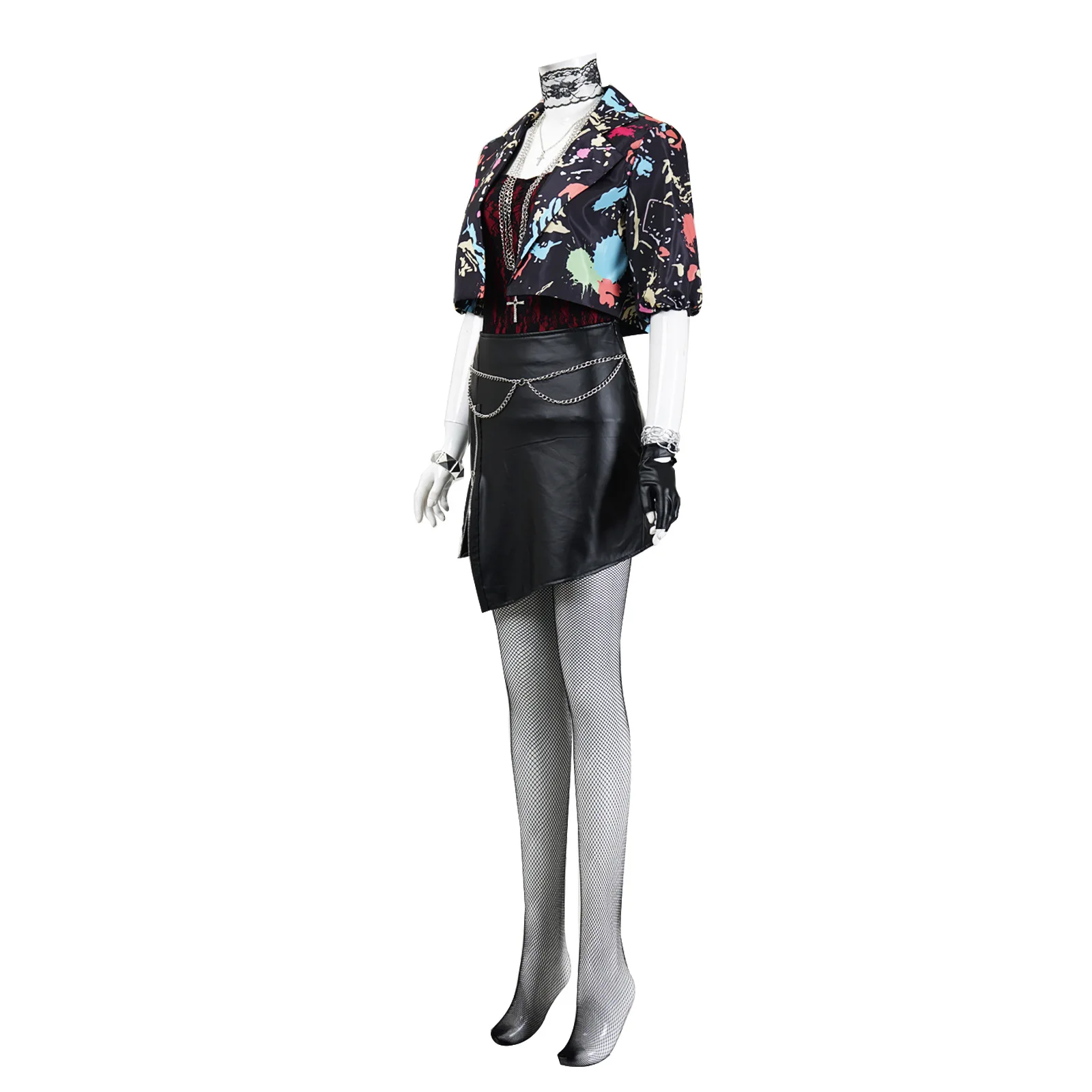 

Trend Rock Chick Women's Full Set Hip Skirt Heavy Metal Rock Cos Clothing New Cross-border Wholesale