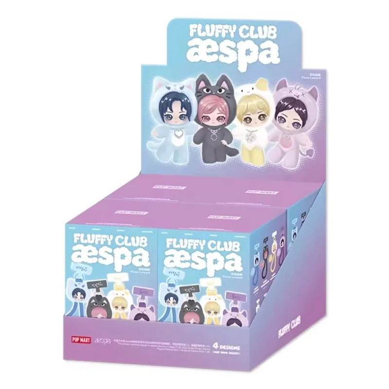Echt nieuw op voorraad Popmart Aespa Velvet Cute Friend Series Hoge kwaliteit hanger Verrassing Blind Box Speelgoedornament Leuke cadeaus