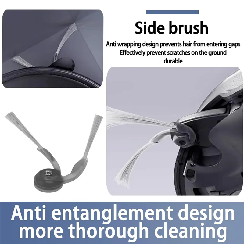 

A85I-12PCS Replacement Parts Washable Side Brush For Roborock QV 35A / QR 598 / QR 798 Vacuum Cleaner Parts