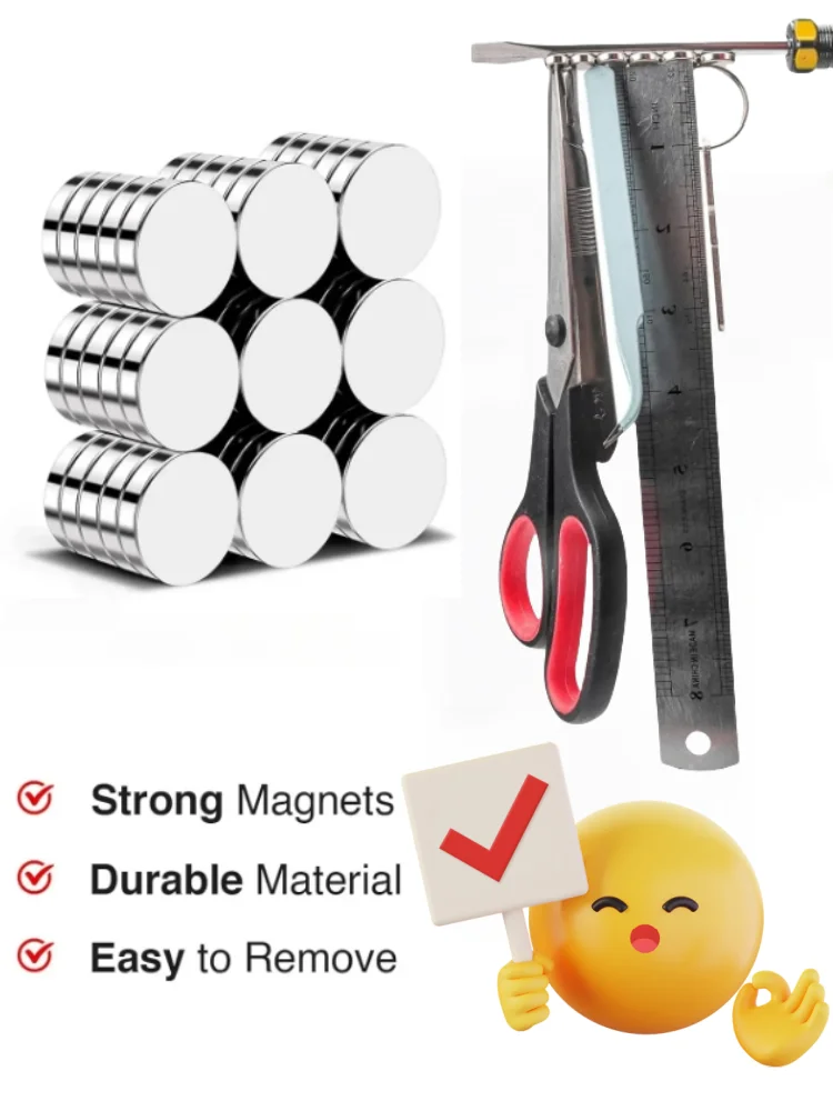 Superstarker Magnet, starker Scheibenmagnet für Dekoration, Kühlschrank, DIY, Bau, Wissenschaft, Handwerk, Büro, 4x3, 5x3, 6x3 – Detail 1