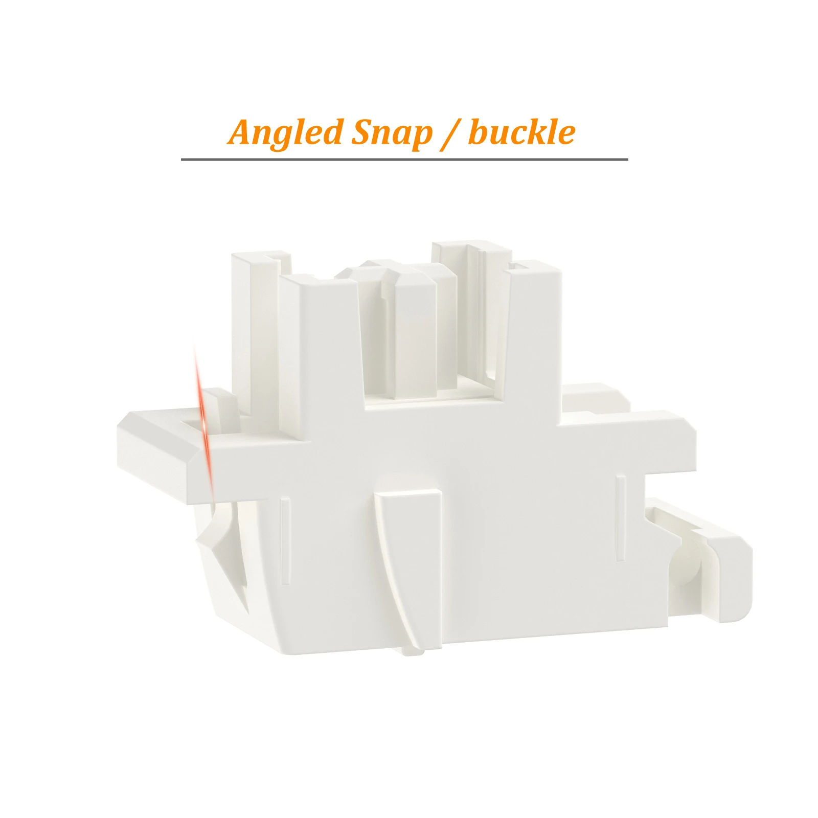 DUROCK Plate Mount Stabilisatoren V3 für HE Magnetische Tastaturen mit nichtmagnetischen Drähten 2U 6,25U 7U vorgeschnittene Snap-in-Stabilisatoren – Detail 11