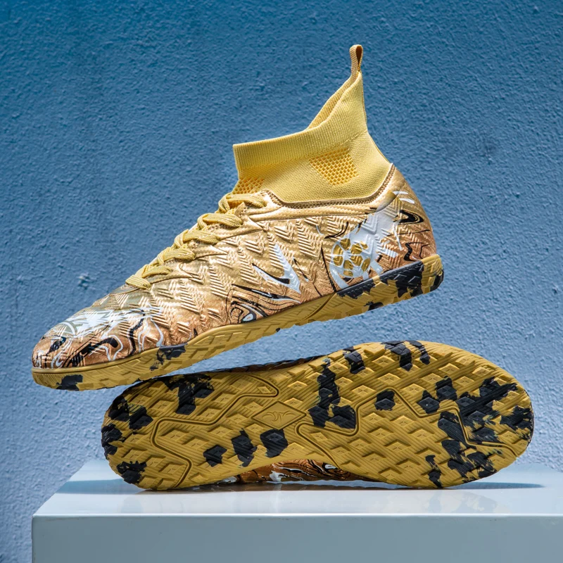 

Новые мужские футбольные бутсы для тренировок и матчей, с длинными шипами, для зала и улицы, ультралегкие, дышащие, для игры на траве, дропшиппинг