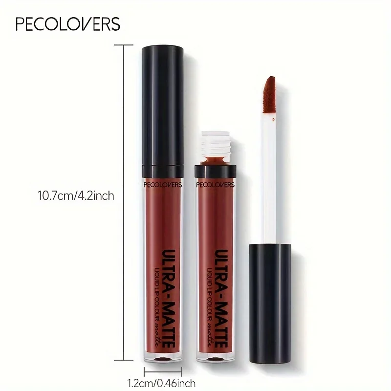 1PC Long Lasting Velvet Matte Liquid Lipstick Waterproof SmudgeProof Lip Gloss 12 Colors