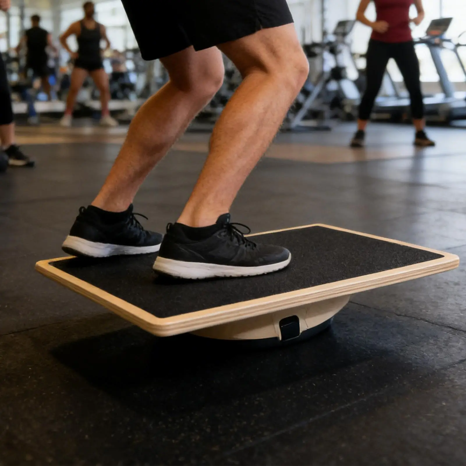 Balancing Board Wood Anti Fatigue Non-slip Portable Home Gym Stability Board For Dorm Office Apartment Bedroom Living Room