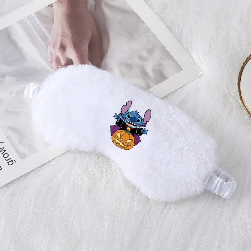 디즈니 스티치 플러시 눈썹 스티치 솔리드 컬러 심플 패션 프린트 점심 수면 쉐이딩 남성과 여성을위한 유니버설 눈썹