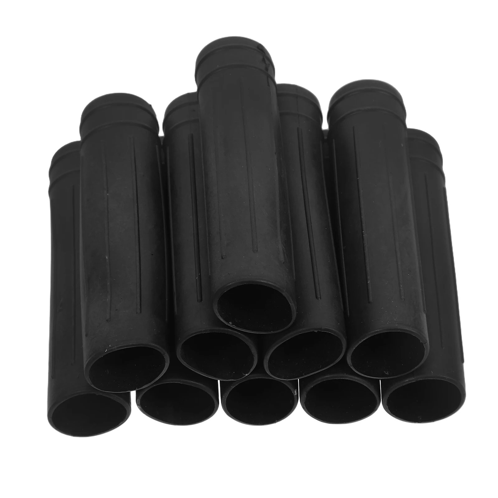 

10 Pcs Farm Tool Handle Covers Protective Rubber Grip Non Slip Garden Cultivator Weedings Claw Handle Covers Black