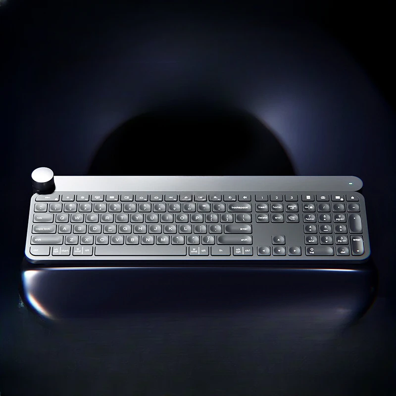 Intelligent wireless Bluetooth dual mode keyboard office rotary knob