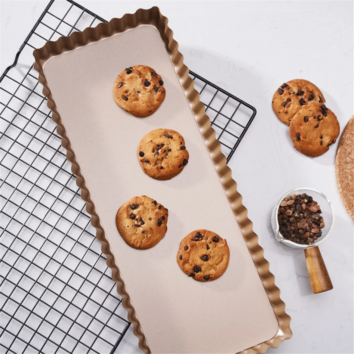 ONCE 14 Inch Cake Mold Baking Tool Toast Bread Loaf Pan with Removeable Bottom Baking Pan Household Bakeware Baking Pan