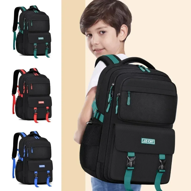 New Boys Backpack Large Capacity Refrigerator Open Door Waterproof Backpack School Bag for Primary and Secondary School Stude&J1