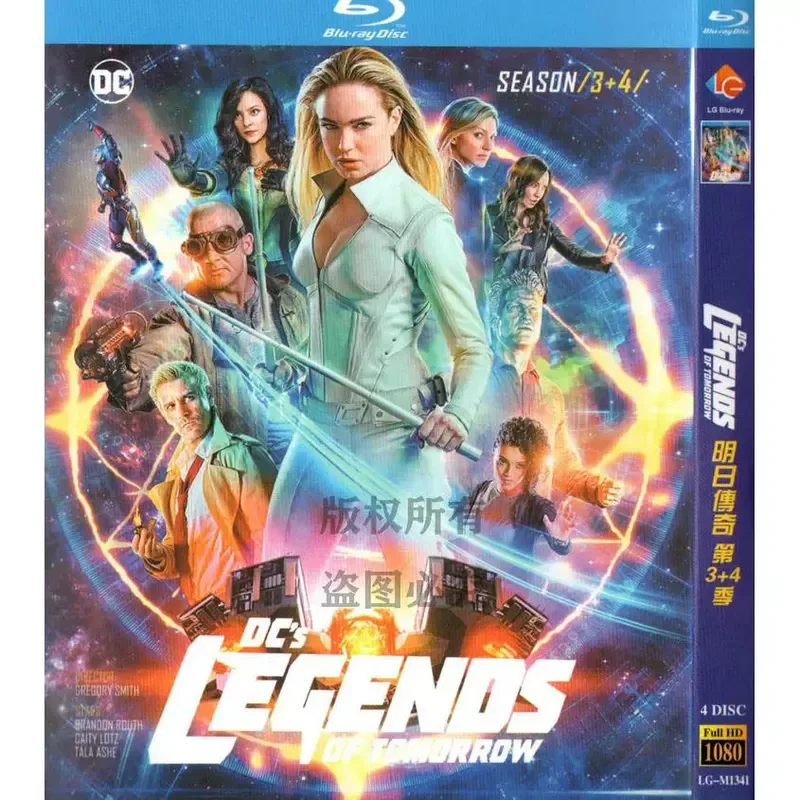 American Action Science Fiction TV Series Legends of Tomorrow Season 1-7 Blu-ray BD High Definition 15 Discs