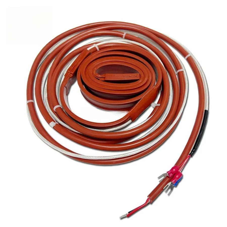

12V 24V 110V 220 waterproof flexible silicone heater with PT100 with antifreeze