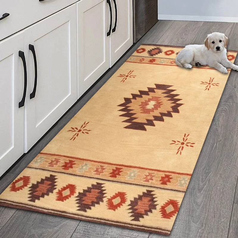 Nordic Morocco Pattern Carpet Kitchen Mats Floor Area Rug for Bathroom Entrance Door Mat Rugs Anti-slip Mats Home Decorations