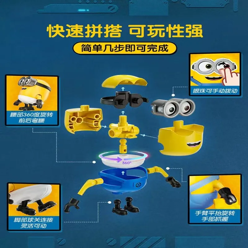 BLOKEES blocs Minions Jam usine Otto Bob Kevin Stuart partenaire édition magique figurine assembler des blocs de construction modèle jouets