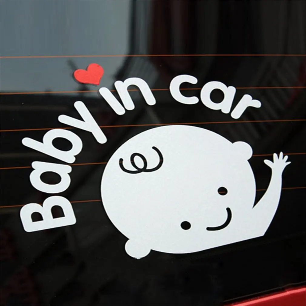 Creative 17*14 cm Baby On Board Baby In Car Car Sticker Waterproof Reflective Car Decal On Rear Windshield DIY Own Personalized