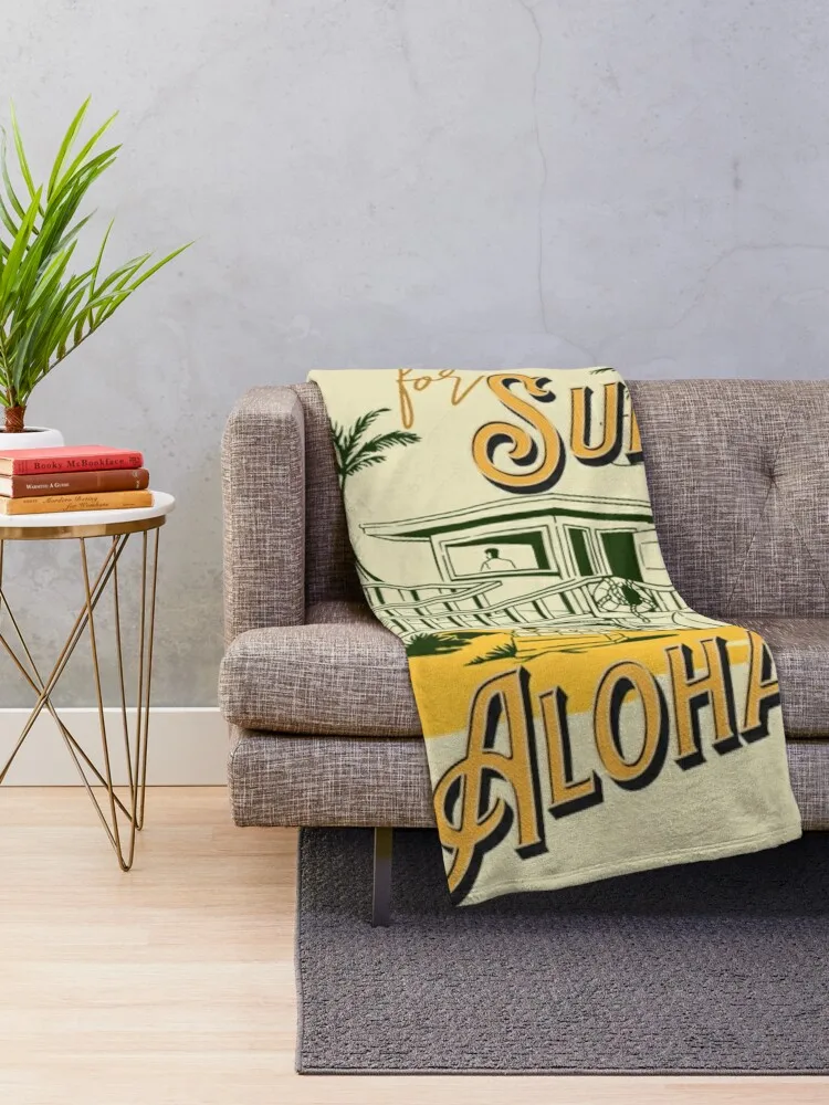 Ready for Summer - Beach Edition - Aloha Throw Blanket manga Loose Soft Beds Quilt Blankets