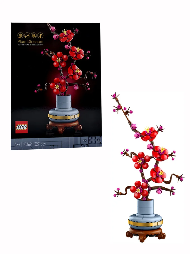 LEGO 10369 Icons Plum Blossom Flower Decor Display, Zero-Maintenance Plant Toy, Botanical Collection Building Set for Adults