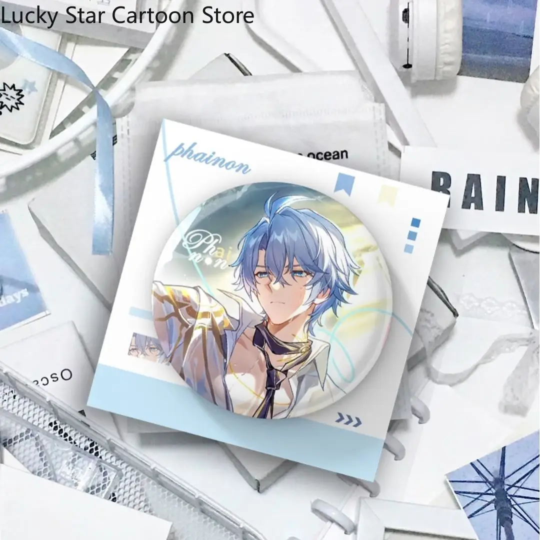 Cosplay Anime Peripheral Game Honkai：Star Rail Phainon Double Flash Badge Acrylic Colored Paper  Signature Card Decor Collection