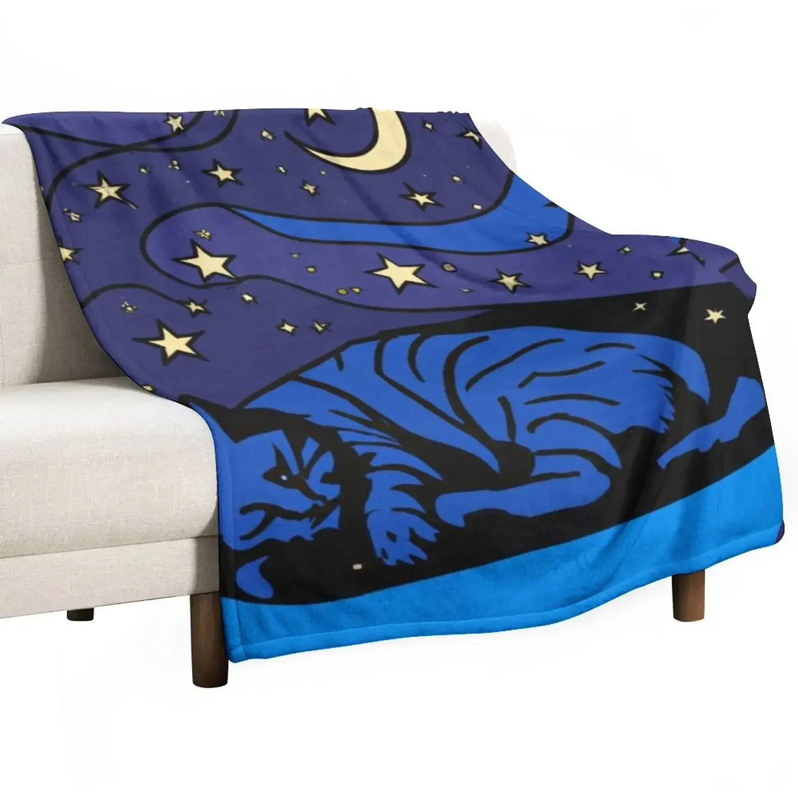 

The Starry Night famous painting for space lovers who also love cats T-shirt, blanket, art design Throw Blanket