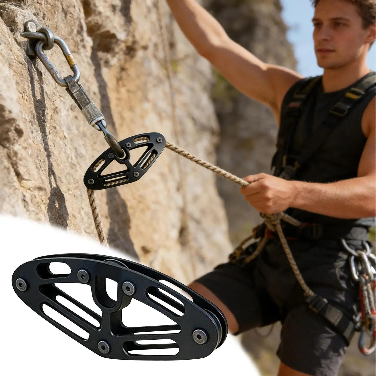 Tree Saddle Bridge Spreader Stainless Steel Lightweight Spreader for Climbing Saddle, Men's Hunting Saddle Accessory