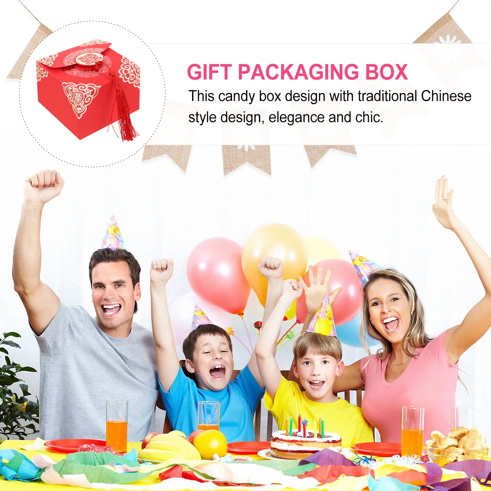 

20Pcs Chinese Style Candy Boxes Hollow-Out Elegant Red Packaging Boxes for Wedding Party Favors Chocolates Snacks Gifts