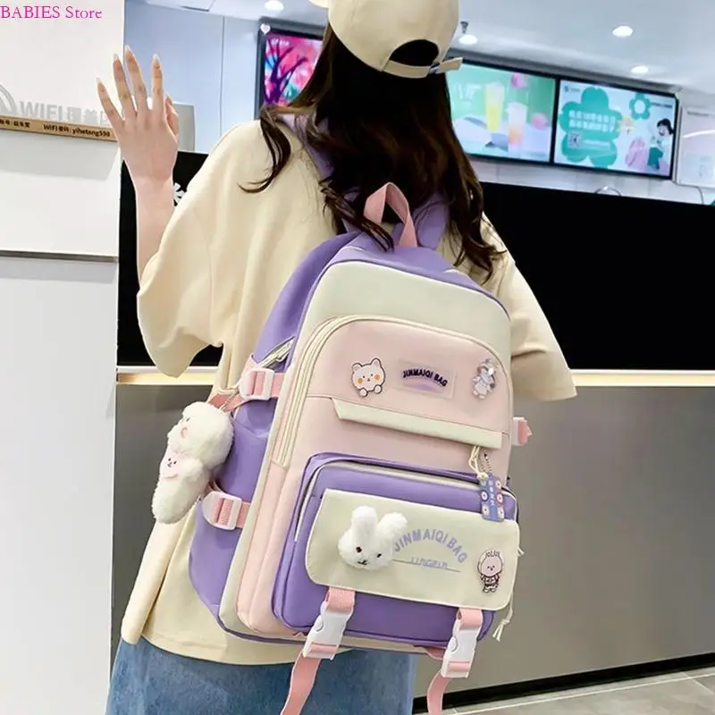 

C9GB Kids Backpack Girls Bookbag Set School Bag Women Travel Back Pack