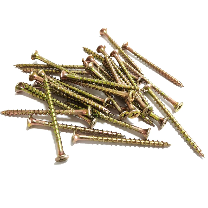 M4x60mm Self-tapping Screws Phillips Drive Flat Head Carbon Steel Galvanized Drywall Screw Thread 4mm Length 60mm Wood Screws