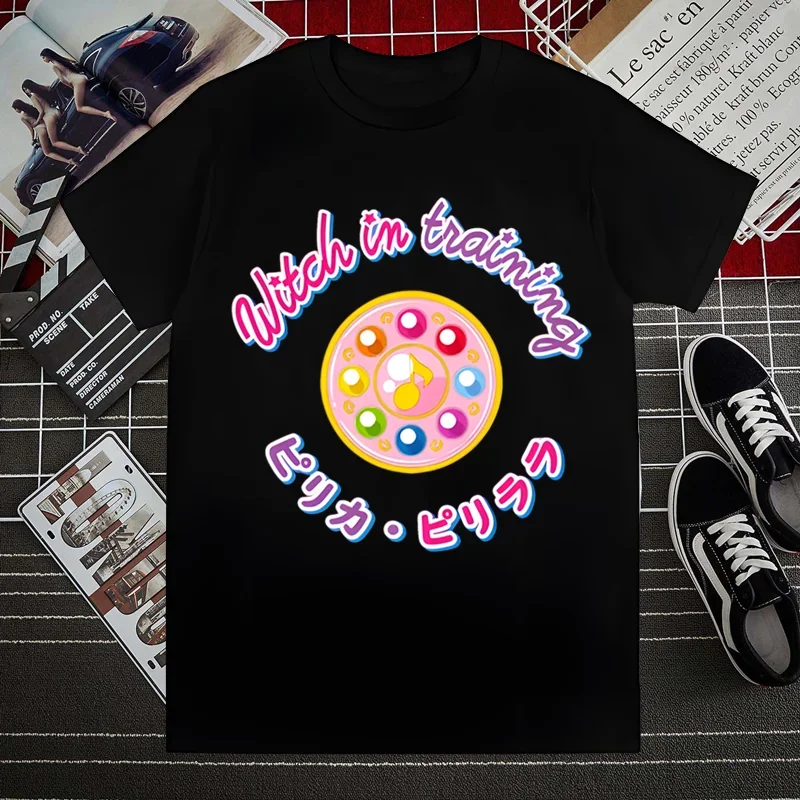 Ojamajo Doremi Magical Summer Fashion Shirt Graphic T Shirt uomo top Base o-collo Tees Funny Girls Tshirt