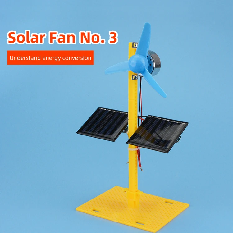 DIY modelo de ventilador eléctrico Solar Kit de ensamblaje y modelo educativo juguete ciencia física juguetes para niños regalo