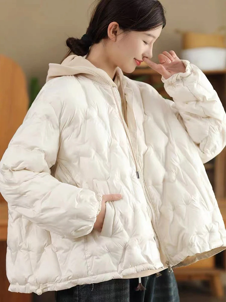 Max LuLu Thicken Quilted Warm Winter Ladies Coats Luxury Fashion Loose Jeackets Oversized Leisure Classic Vintage Cotton Parkas