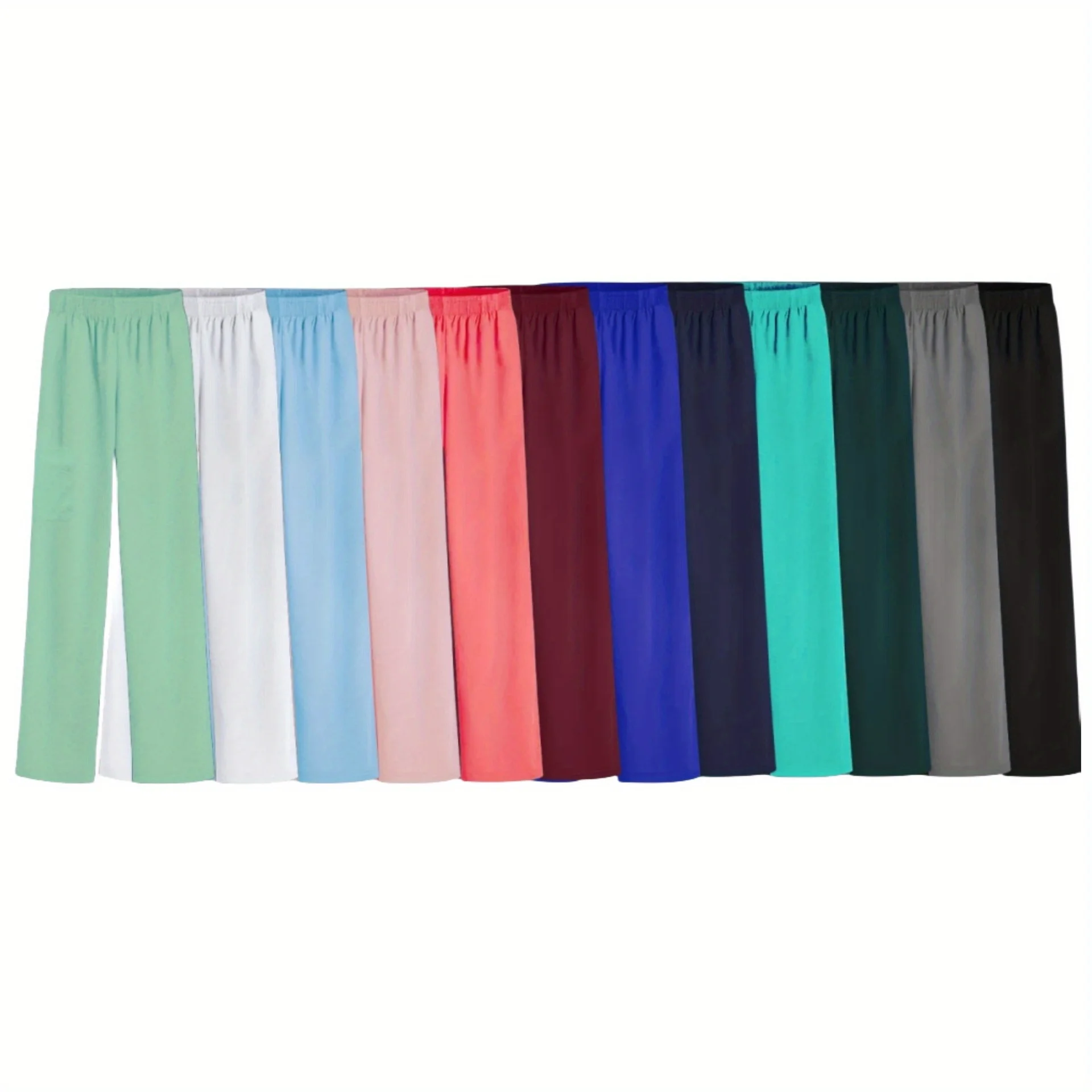 

Эластичные брюки в медсестре — летние рабочие брюки с регулируемой талией