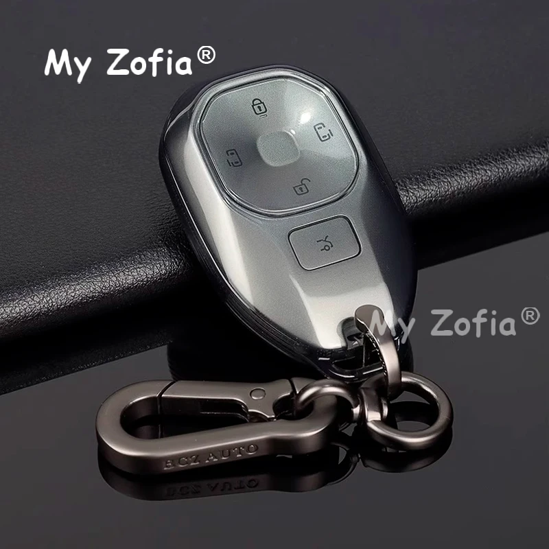 Voor GAC Trumpchi S7 2025 2026 Auto Afstandsbediening Sleutel Case Cover Shell Zachte TPU Autosleutel Cover Afstandsbediening Fobs case Protector Auto Accessoires
