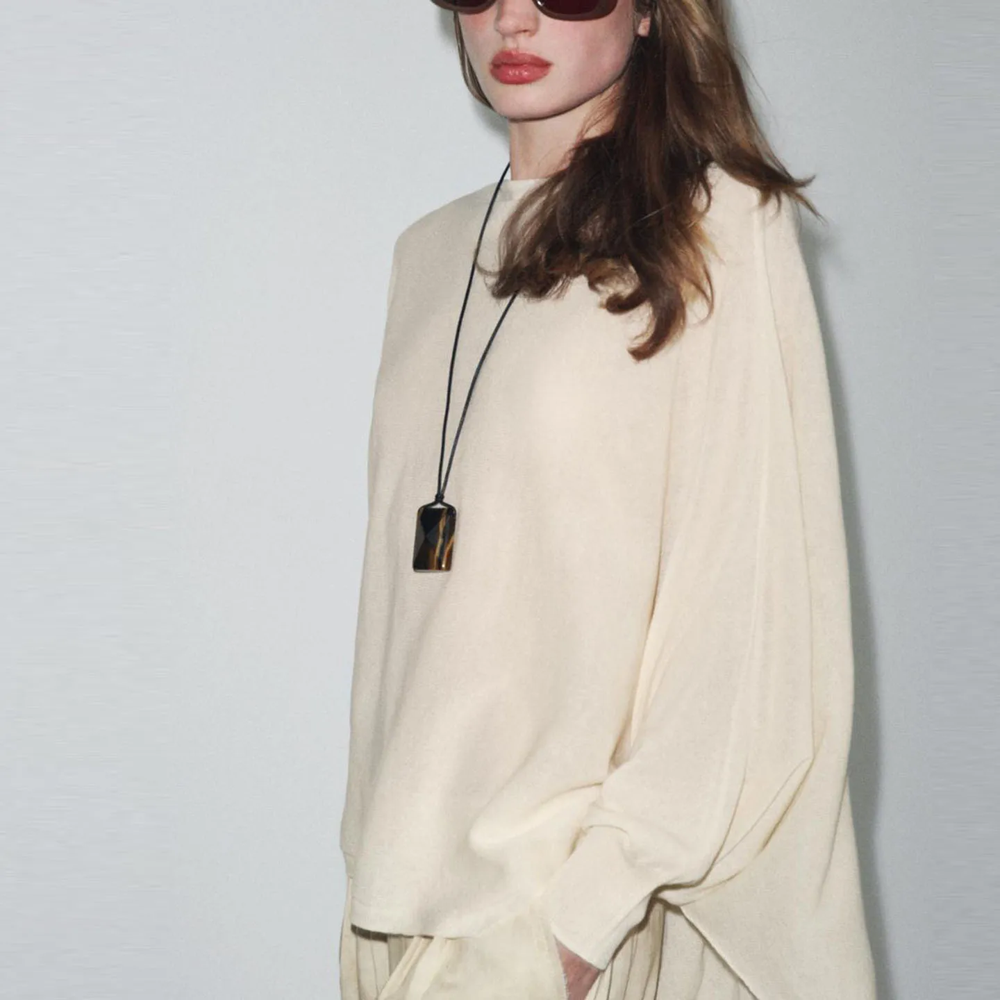 エレファイオナブル レディース ニットウェア 平編み ロングスリーブ ラウンドネック カジュアル スタイル 秋の新作 Z 通勤 スタイル