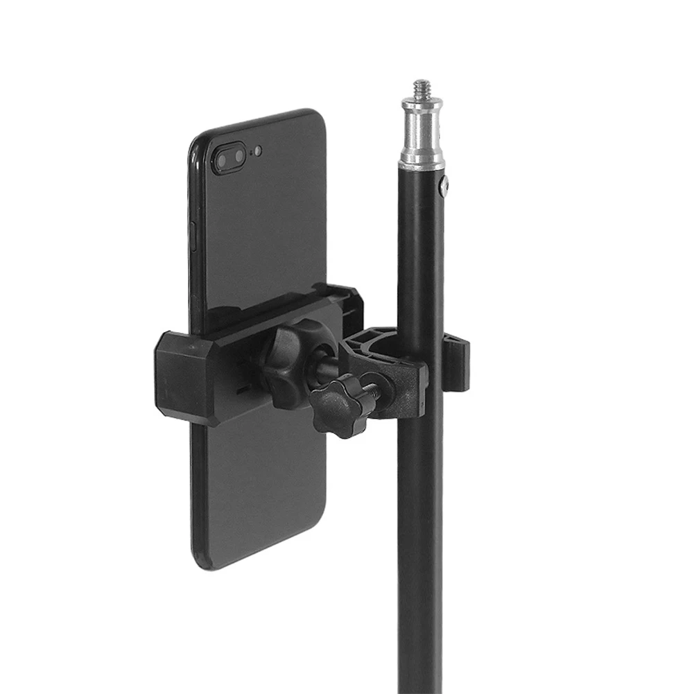 Universal Microphone Stand Mount Holder Adjustable For Cellphone And Tablet Clip Phone Bracket 360° Rotation Musical Instrument