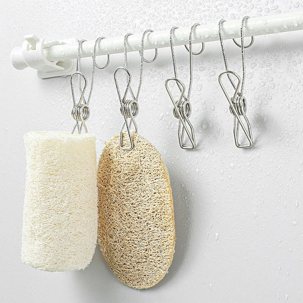 Hanging Pin Moisture-proof Clothes Pegs Laundry Clip Waterproof Clothespins Storage for Household Bathroom Balcony