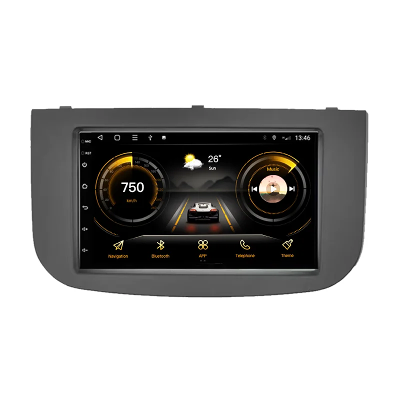 Android 16 dla MITSUBISHI COLT Z30Z30GZ3BZ3V 2007-2012 Radio samochodowe 2 Din Multimedialny odtwarzacz wideo Carplay Bluetooth Ekran dotykowy — 2