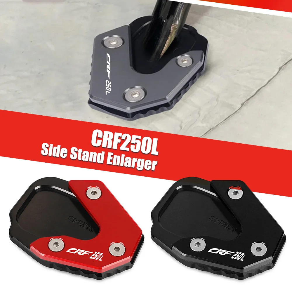 

Foot Side Stand Pad Support Plate Enlarge Stand FOR HONDA CRF250L 2013 2014 2015 2016 Motorcycle Kickstand Extension Accessories