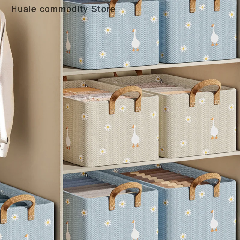 Caja de almacenamiento plegable para ropa y artículos diversos, con marco de acero, organización y almacenamiento de armario, 1 ud.