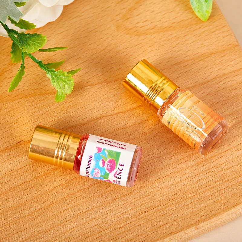 3ML Muslim Roll On Perfume Fragrance Essence Oil Body Scented Long Lasting Fragrance Alcohol Free Natural Floral Essential Oil