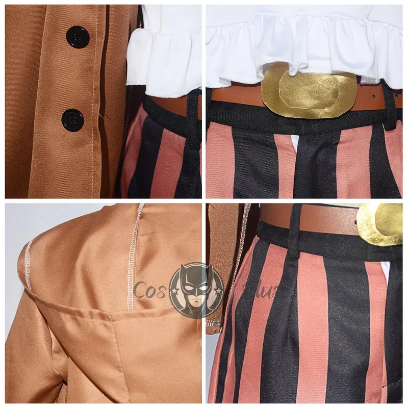 Joyería Bonney disfraz de Cosplay Sabaody Island Abrigo con capucha uniforme pantalones cortos mujer adulta carnaval una pieza de Anime traje de Halloween