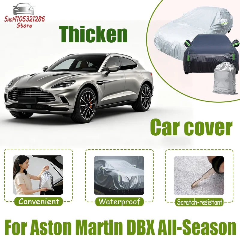 

For Aston Martin DBX All-Season Outdoor Car Cover - 210T Oxford Cloth, Snowproof Dustproof Waterproof Sunproof Auto Shield